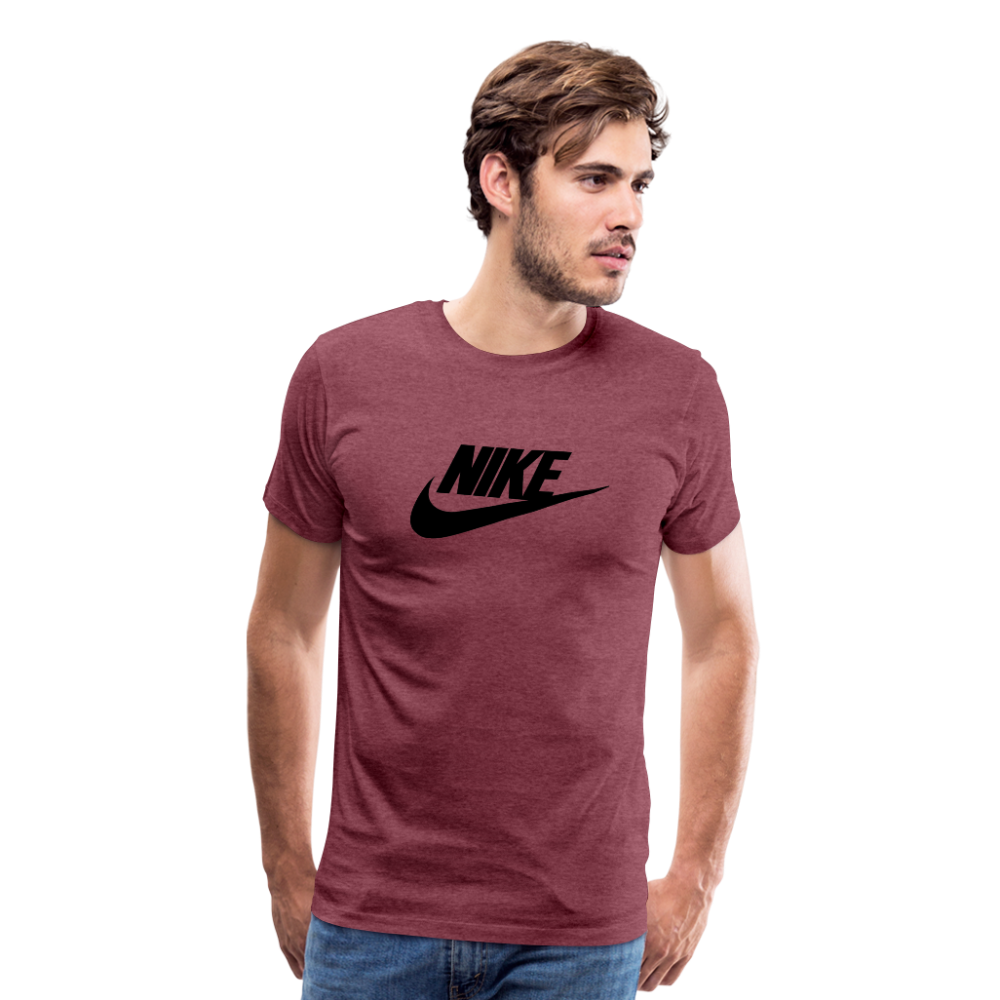 nike Men's Premium T-Shirt - heather burgundy
