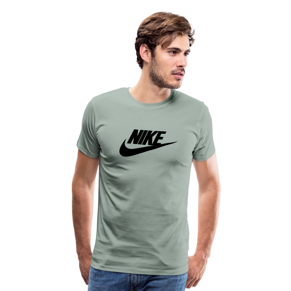 nike Men's Premium T-Shirt - steel green