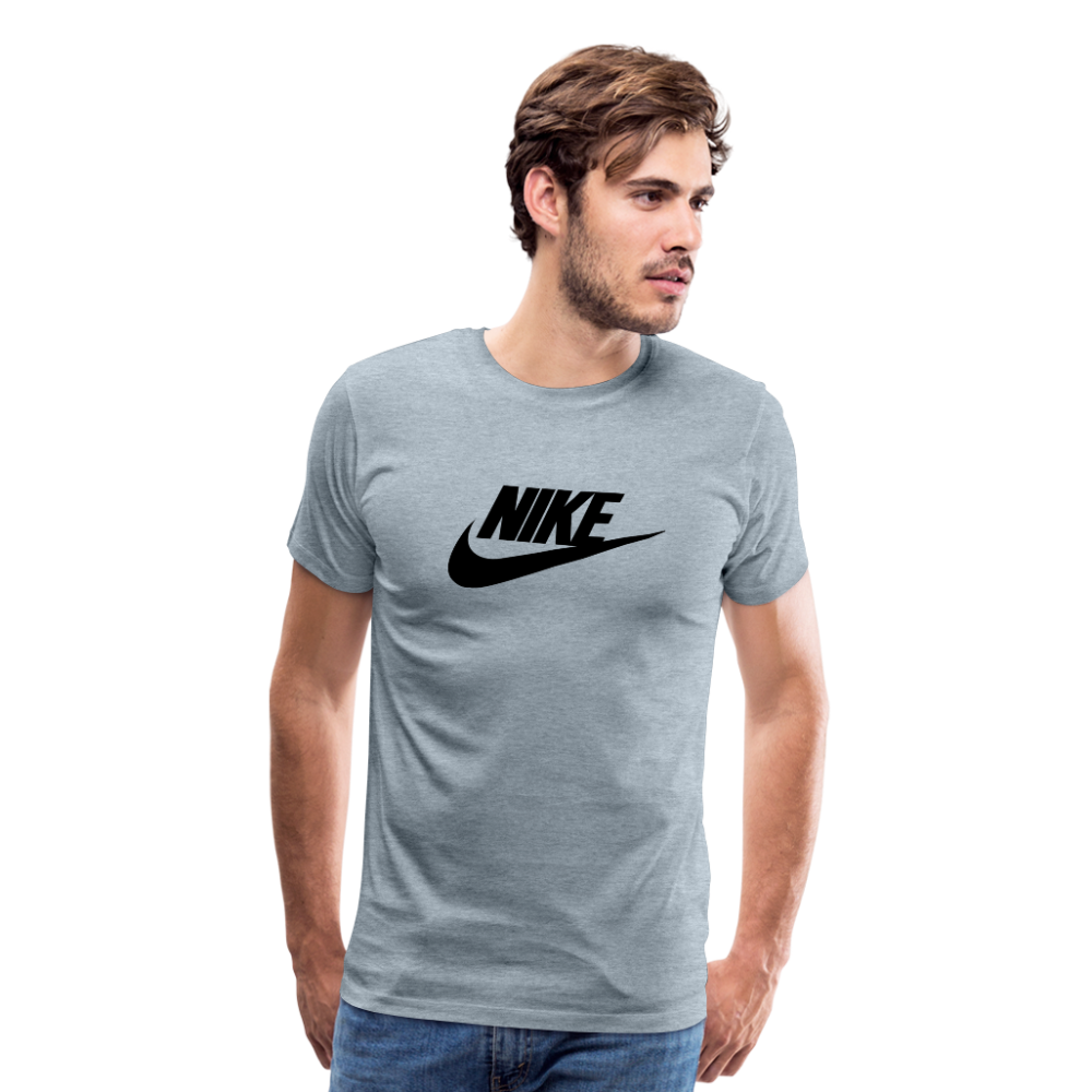 nike Men's Premium T-Shirt - heather ice blue