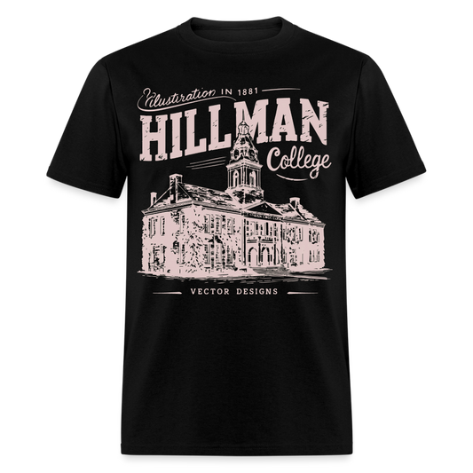 Vintage Hillman College 1881Unisex Classic T-Shirt - black