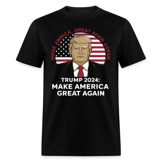 Trump 2024: Make America Great Again, Again Unisex Classic T-Shirt - black